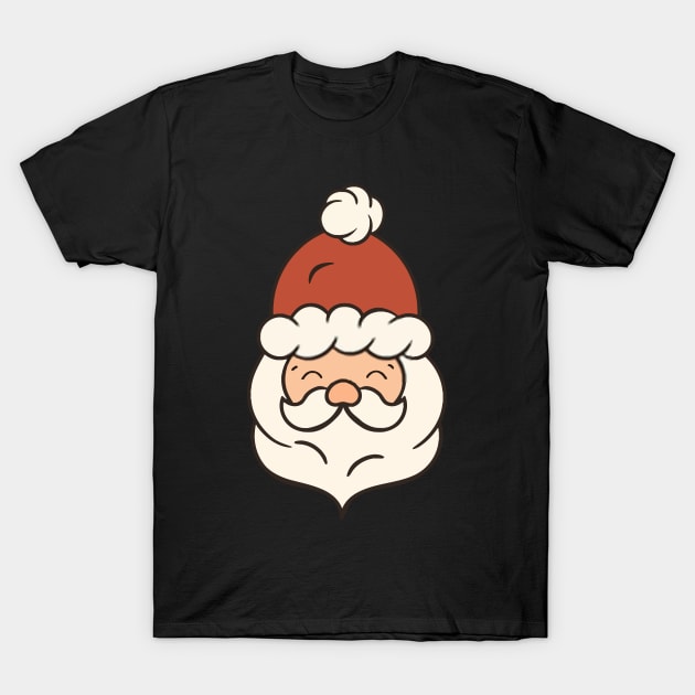 Santa Face Christmas T-Shirt by AdeShirts